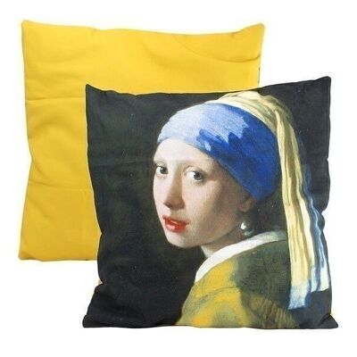 Funda de cojín, Vermeer, Chica con la perla
