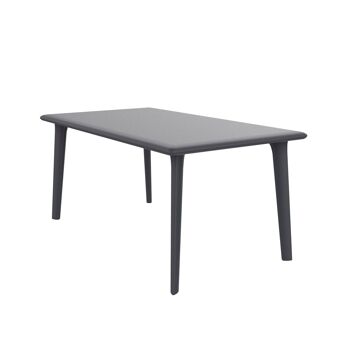 Resol DESSA Table rectangulaire intérieur, extérieur 160x90 gris foncé 1