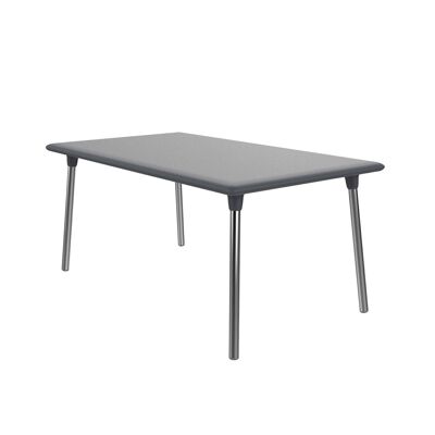 NOUVEAU TABLE FLASH 160x90 GRIS FONCÉ VT03950