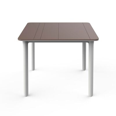 NOA TABLE 90x90 SAND WHITE LEGS VT04167