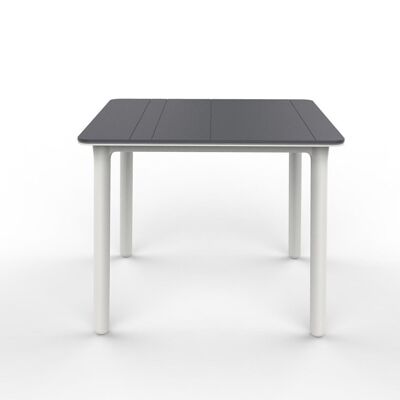 NOA TABLE 90x90 DARK GRAY WHITE LEGS VT04169