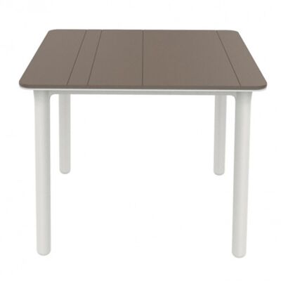 NOA TABLE 90x90 CHOCOLATE WHITE LEGS VT04281