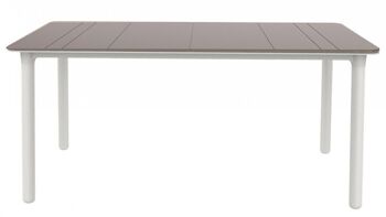 NOA TABLE 160x90 PIEDS BLANC CHOCOLAT VT04283 1