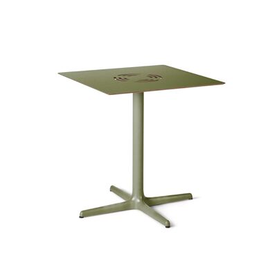 TABLE TOLEDO AIRE 70x70 VERT GRIS VT04865