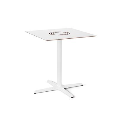 TOLEDO AIRE TABLE 70x70 IVORY VT04869
