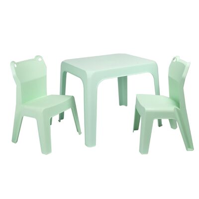 JAN FROG AQUAMINT SET (TABLE + 2 CHAIRS) VT20116