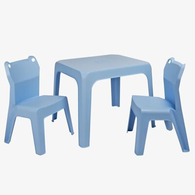 JAN FROG SKY BLUE SET (TABLE + 2 CHAIRS) VT20119