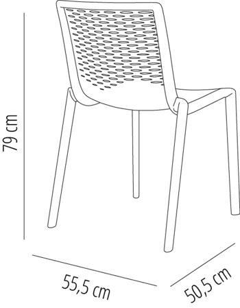 SET 2 CHAISE NET-KAT SABLE VT21052 2