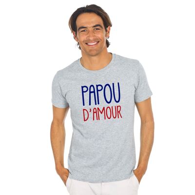 PAPOU D'AMOUR GRAY HEATHER TSHIRT