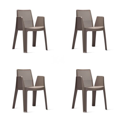 SET 4 SILLON PLAY CHOCOLATE VT21299