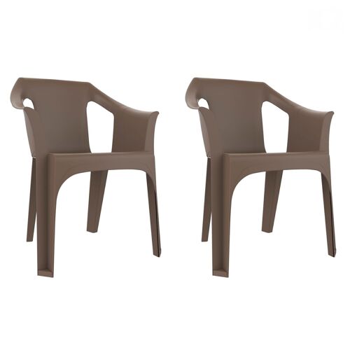 SET 2 SILLONES COOL CHOCOLATE VT21343