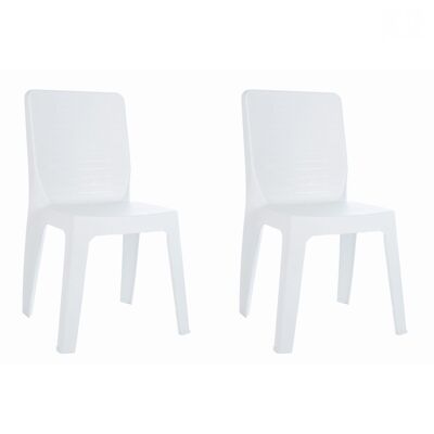 SET 2 CHAISES IRIS BLANCHES VT21375