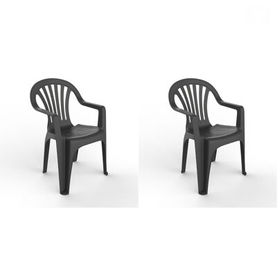 SET 2 SILLONES NUEVO PALS ANTRACITA VT21396