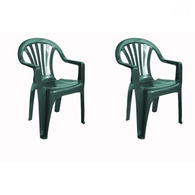 SET 2 SILLONES NUEVO PALS VERDE OSCURO VT21398