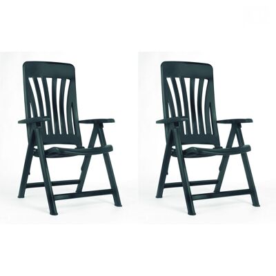 SET 2 ARMCHAIRS BLANES ANTHRACITE VT21408