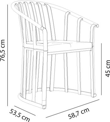 SET 4 FAUTEUIL RAFF TOSCANO VT21500 2