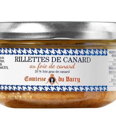 Rillette d'anatra al 20% di foie gras d'anatra