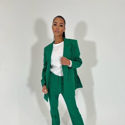 PIATZO - GREEN Tailored trousers