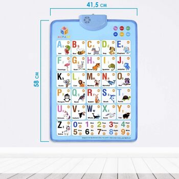 Alphabet électronique interactif pour apprendre l'anglais, ABC parlant et affiche musicale. Jouet éducatif pour les tout-petits. Le plaisir des enfants à la maternelle, à l'école maternelle. DMAG0047C31 4