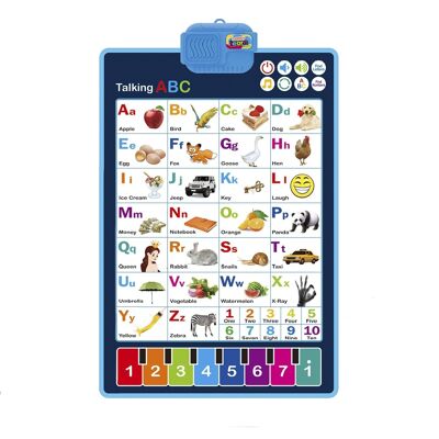 Interactive electronic alphabet to learn English, talking ABC and music poster. Educational toy for toddlers. Children's fun in kindergarten, preschool. DMAL0077C30