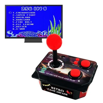 Arcade kleiner Shaker-Controller für 256 Spiele Retro-Spiele. AV-Anschluss. DMAL0068C00