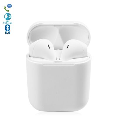 DAM D120 TWS Bluetooth 5.0 touch headphones with charging base and automatic synchronization with pop-up window DMAB0250C01