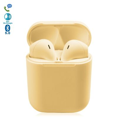 DAM D120 TWS Bluetooth 5.0 touch headphones with charging base and automatic synchronization with pop-up window DMAB0250C14