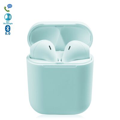 DAM D120 TWS Casque tactile Bluetooth 5.0 avec base de charge et synchronisation automatique avec fenêtre pop-up DMAB0250C31