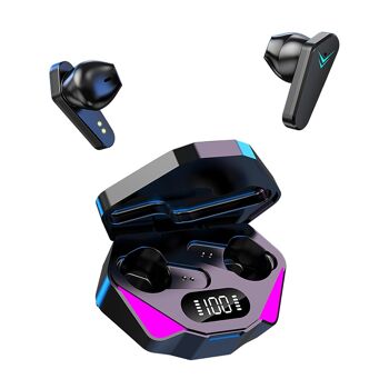 Casque de jeu X15 TWS, Bluetooth 5.0. Modes sonores de jeu et de musique. Base de charge avec lumières LED RVB. Commande tactile. DMAL0055C00 2