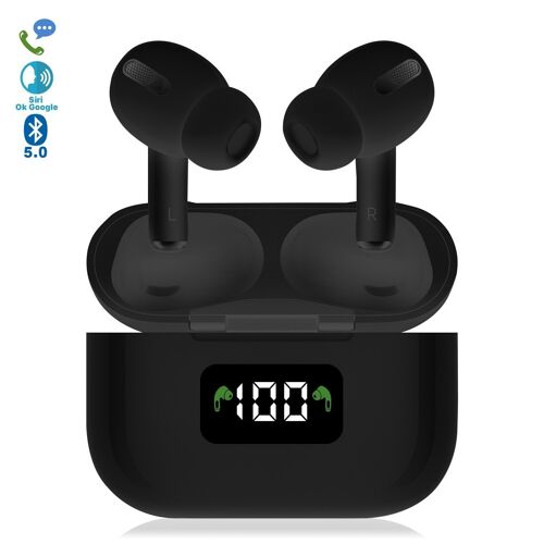 Auriculares i58 Bluetooth 5.0 táctiles. Base de carga con pantalla, sincronización automática con ventana emergente DMAD0076C00