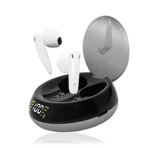 Auriculares Mini 08 TWS Bluetooth 5.2. Base de carga con pantalla. DMAK0219C94