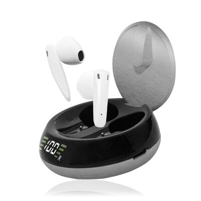Mini 08 TWS Bluetooth 5.2 Headphones. Charging base with screen. DMAK0219C94