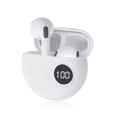 TWS Apro 6 Bluetooth 5.1 earphones. 200mAh charging base with screen. DMAK0634C01