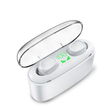 Écouteurs TWS G5S Bluetooth 5.0, contrôle tactile. Base de charge avec indicateur de charge, 2200mAh, fonction Powerbank. DMAG0036C01 2