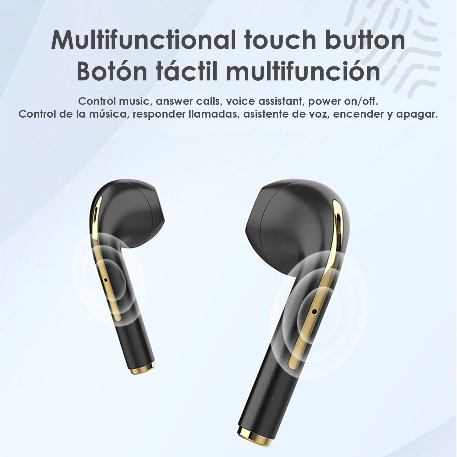 J18 smart touch control bluetooth online earbuds