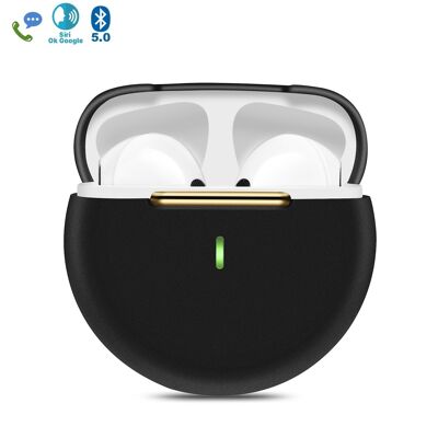 TWS Pro6 earphones, Bluetooth 5.0. Touch control of music playback and calls. DMAL0052C00