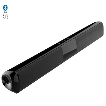 Barre de son 2.0 T90 Bluetooth 5.0. Entrée RCA, auxiliaire, Micro SD et radio FM. Batterie 1800mAh intégrée. DMAG0217C00 1