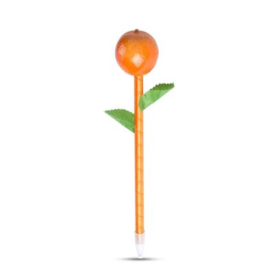 Ximor ballpoint pen in the shape of an orange and a matching cap. With black ink. DMAH0025C17