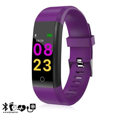 ID115 smart bracelet with heart rate monitor, blood pressure and notifications for iOS and Android DMZ097PRP