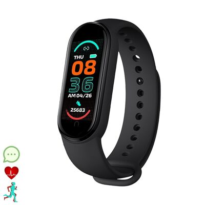 M6 smart bracelet with heart rate, blood pressure and oxygen monitor. Multisport mode. DMAN0018C00