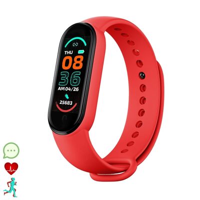 M6 smart bracelet with heart rate, blood pressure and oxygen monitor. Multisport mode. DMAN0018C17