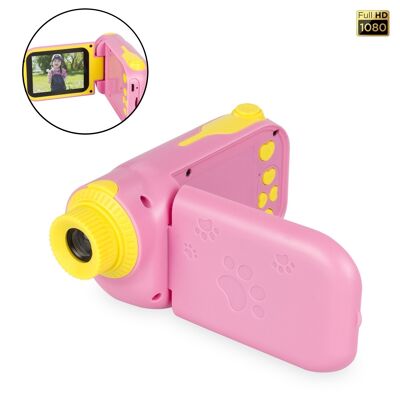 Digitalkamera für Kinder von Fotos und Videos mit Spielen. 2,4-Zoll-Faltbildschirm. 12 Mpx und Full-HD-Video. DMAF0024C5515