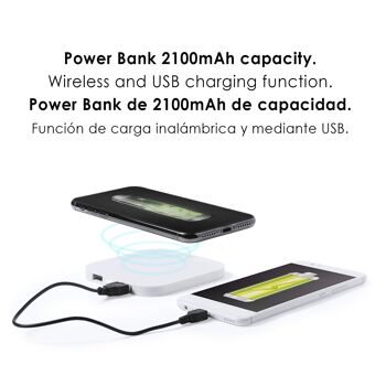 Chargeur sans fil Donson Qi, avec double sortie USB de 2100 mAh DMAD0005C01 2