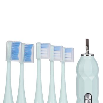 Brosse à dents électrique sonique ET04, avec 5 modes de brossage. Comprend 5 têtes et un étui de transport. DMAF0076C22 5