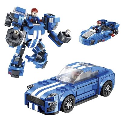 Muscle Car 3 in 1 racing car, with 219 pieces. Also build a robot or a speedboat. DMAK0408C30