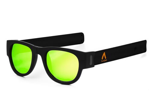 Gafas de sol con lente espejo deportivas, plegables y enrollables UV400 SDAA0003C2000