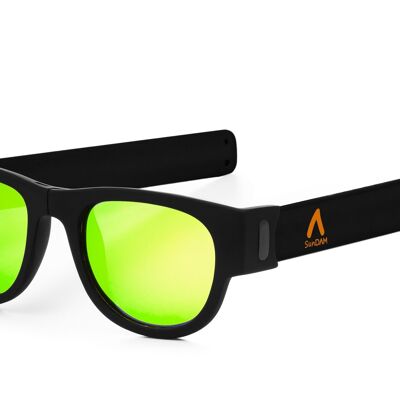 Gafas de sol con lente espejo deportivas, plegables y enrollables UV400 SDAA0003C2000