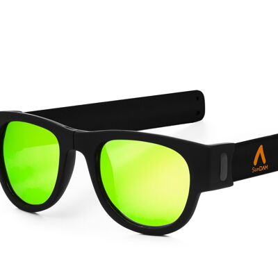 Sport Mirrored Lens Sunglasses Roll Up Foldable UV400 SDAA0003C2000