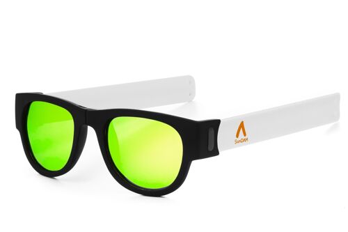 Gafas de sol con lente espejo deportivas, plegables y enrollables UV400 SDAA0003C2001