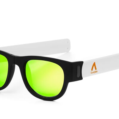 Sport-Sonnenbrille mit verspiegelten Gläsern, aufrollbar, faltbar, UV400 SDAA0003C2001